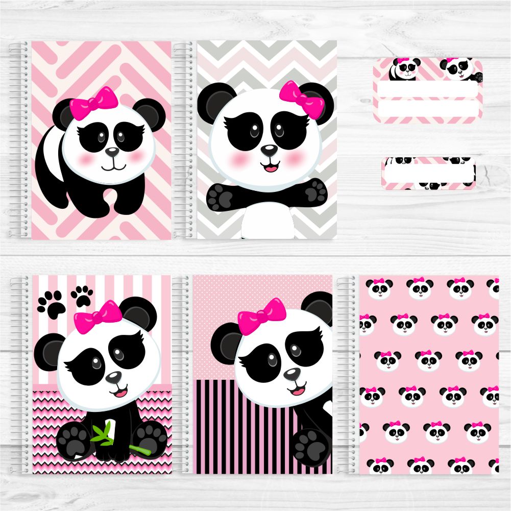 Adesivo Desenhos animados grandes personalizados da panda