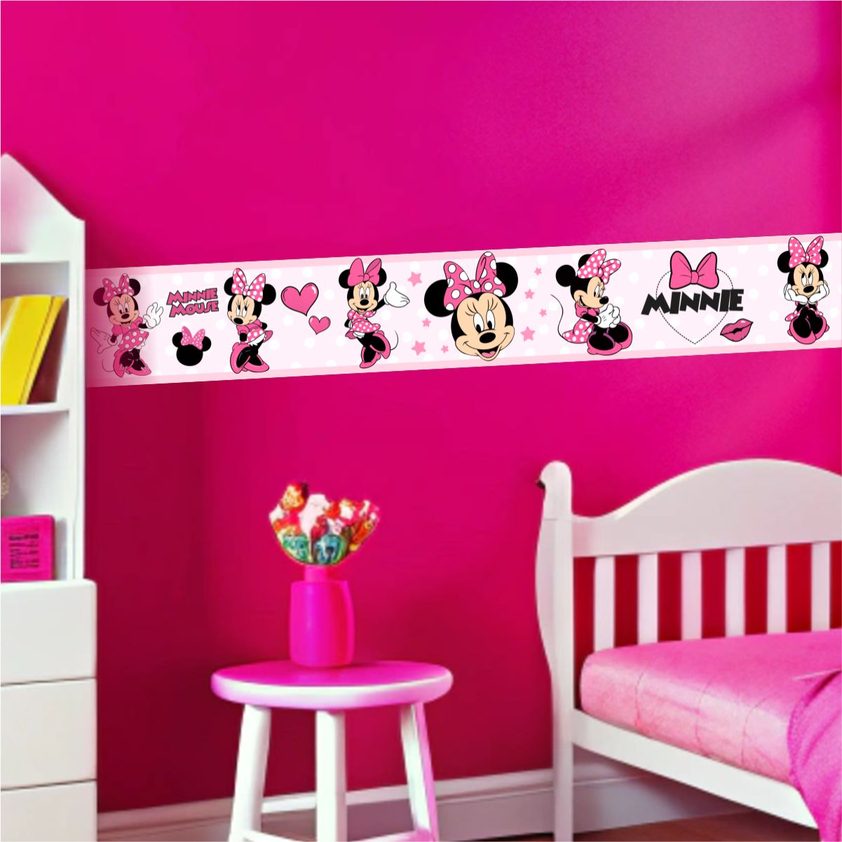 Adesivo de Parede Faixa Infantil Minnie - Imagem 2