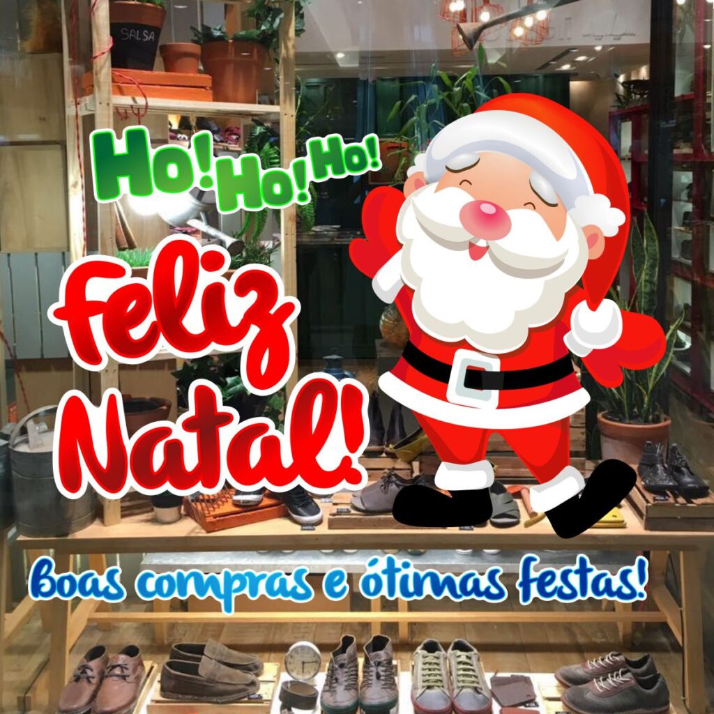 Adesivo Vitrine De Natal N9