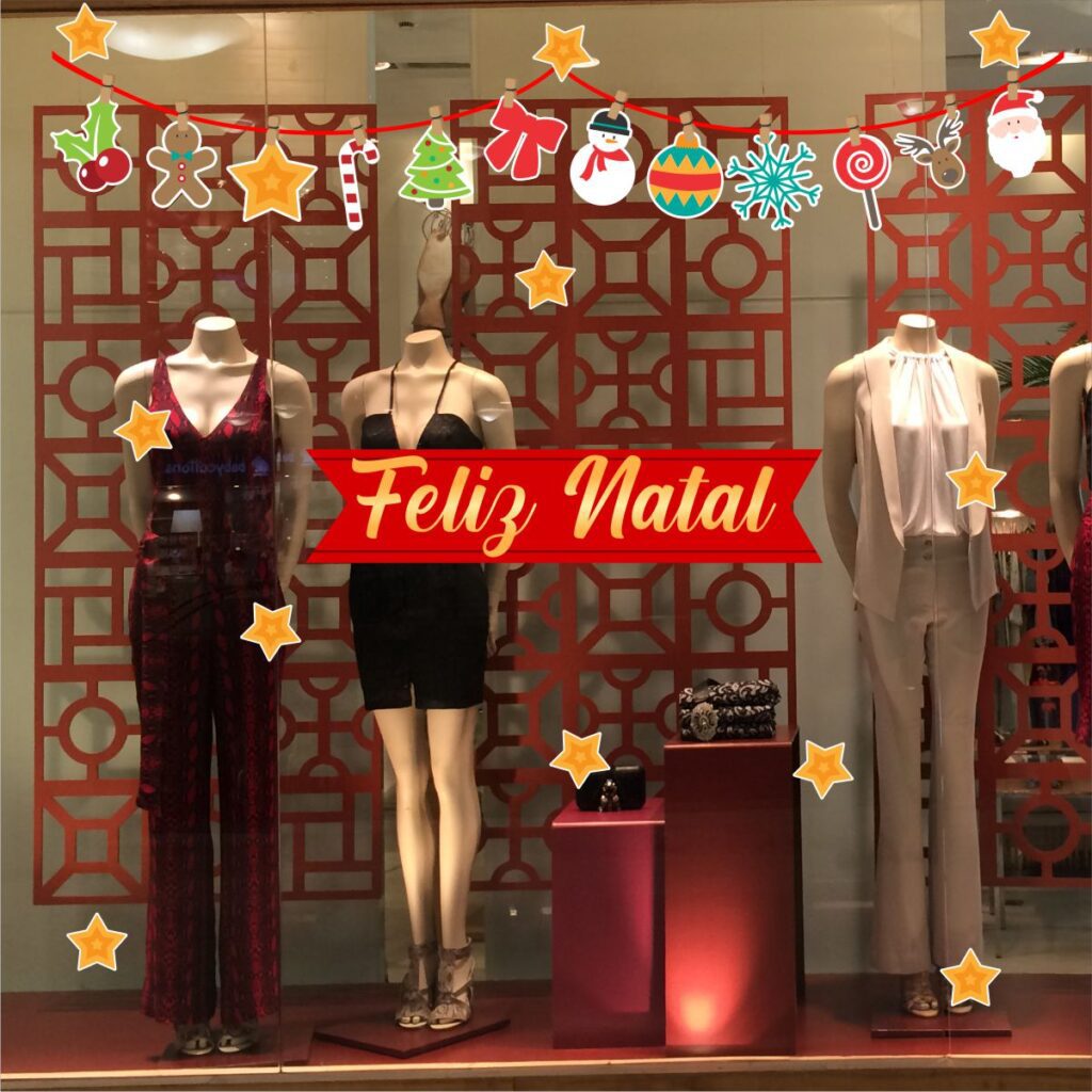 Adesivo Vitrine De Natal N10