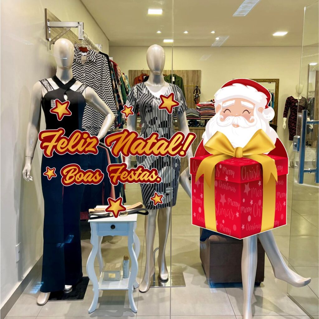 Adesivo Vitrine De Natal N15