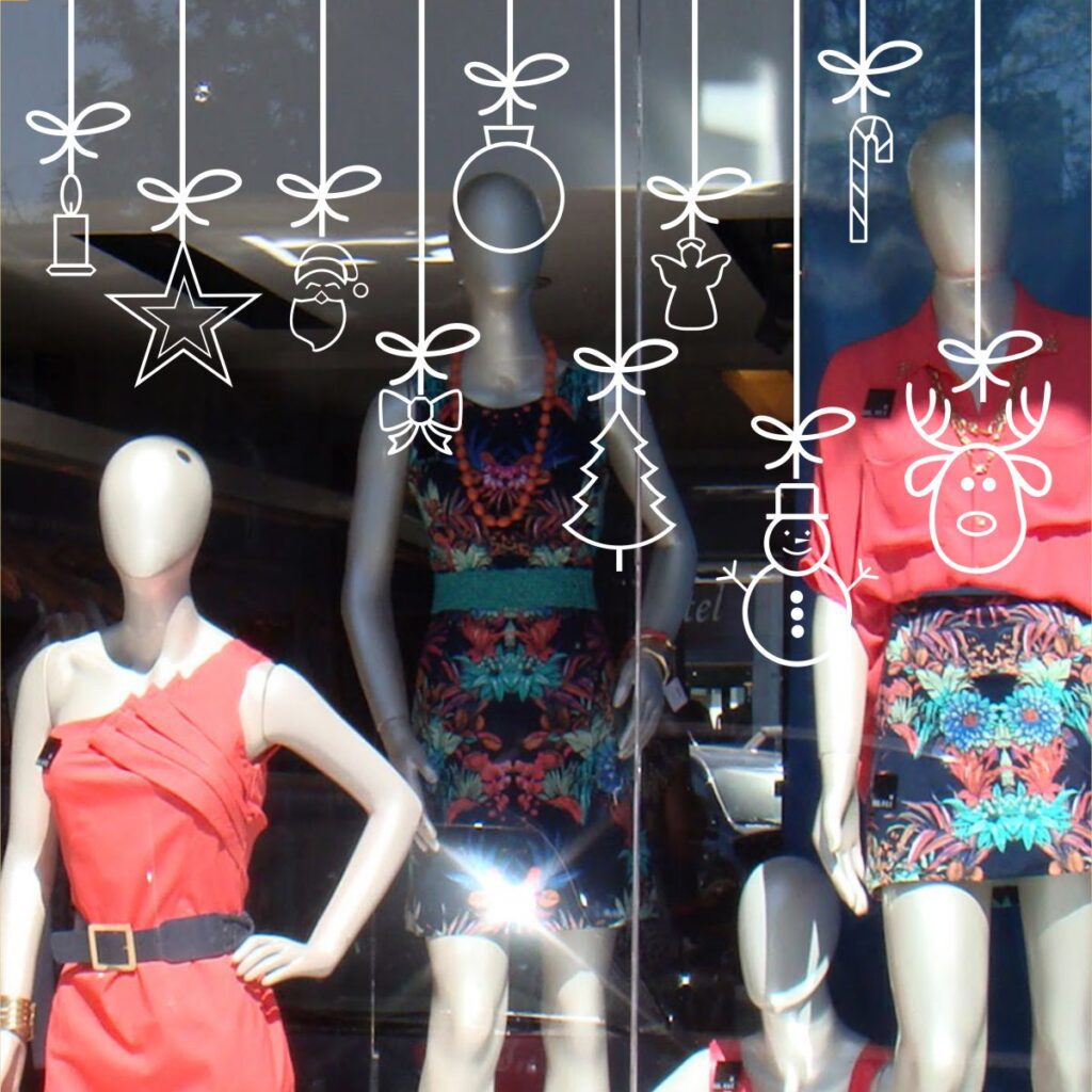 Adesivo Vitrine De Natal N16