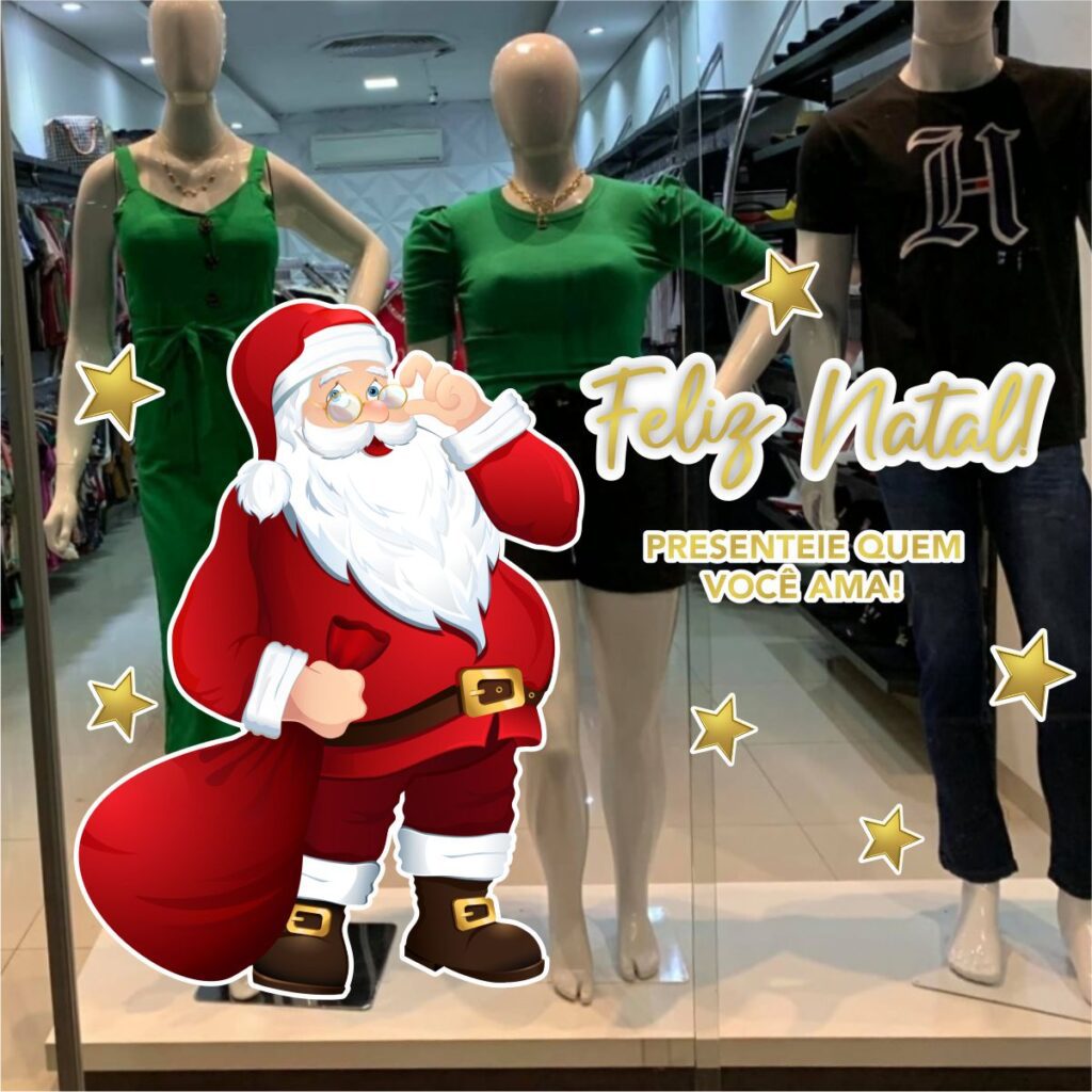 Adesivo Vitrine de Natal N17