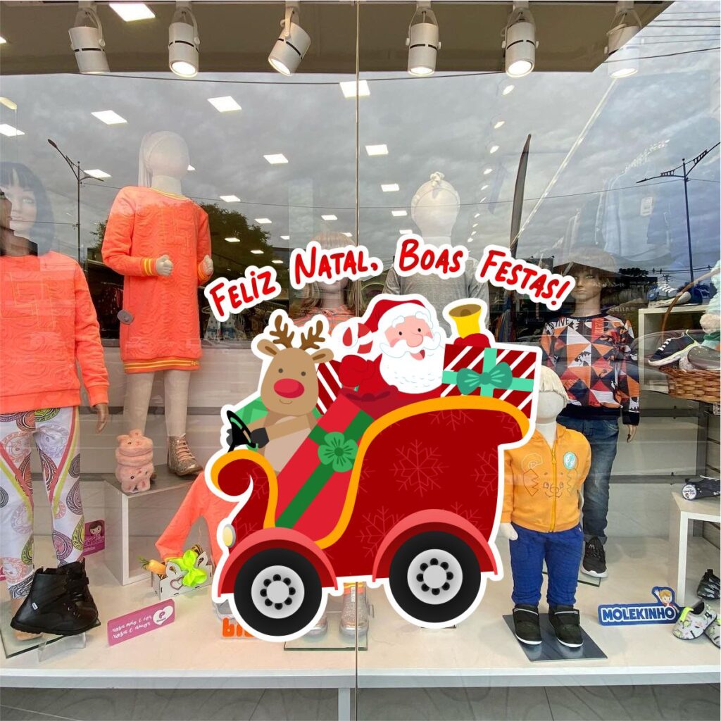 Adesivo Vitrine de Natal N18