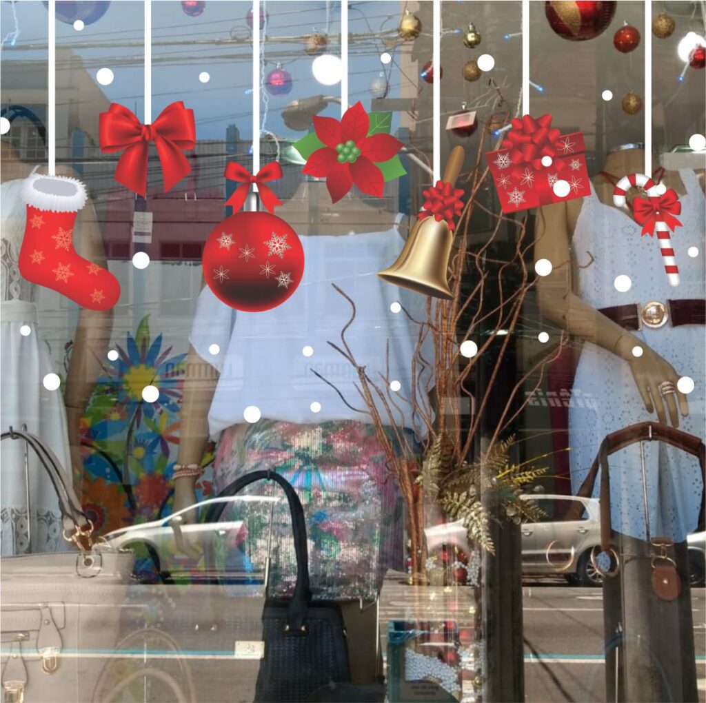 Adesivo Vitrine de Natal N20