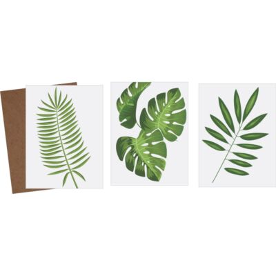 Placa Decorativa Trio Folhas