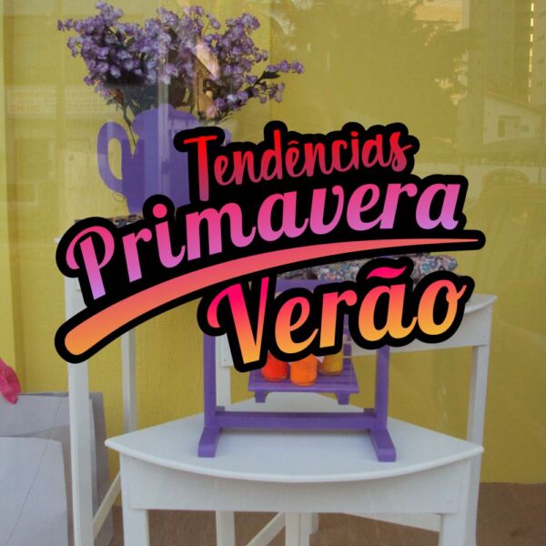 Adesivo Vitrine Primavera 9