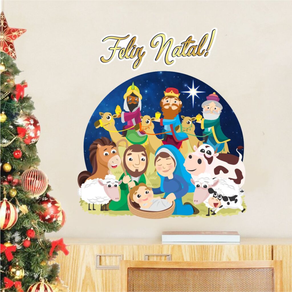 Adesivo de Parede Natal Presépio