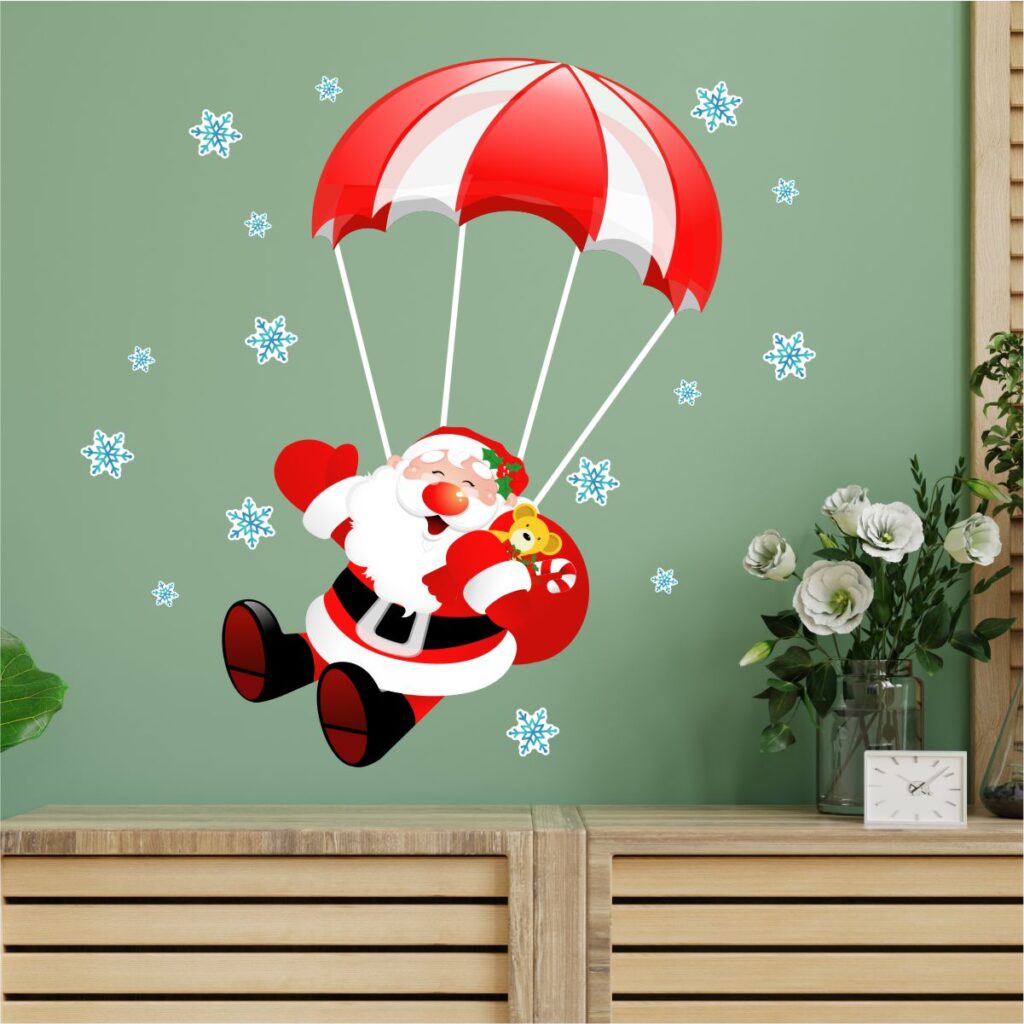 Adesivo de Parede Papai Noel Chegou