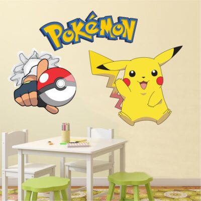 Adesivo de Parede Pokémon Pikachu