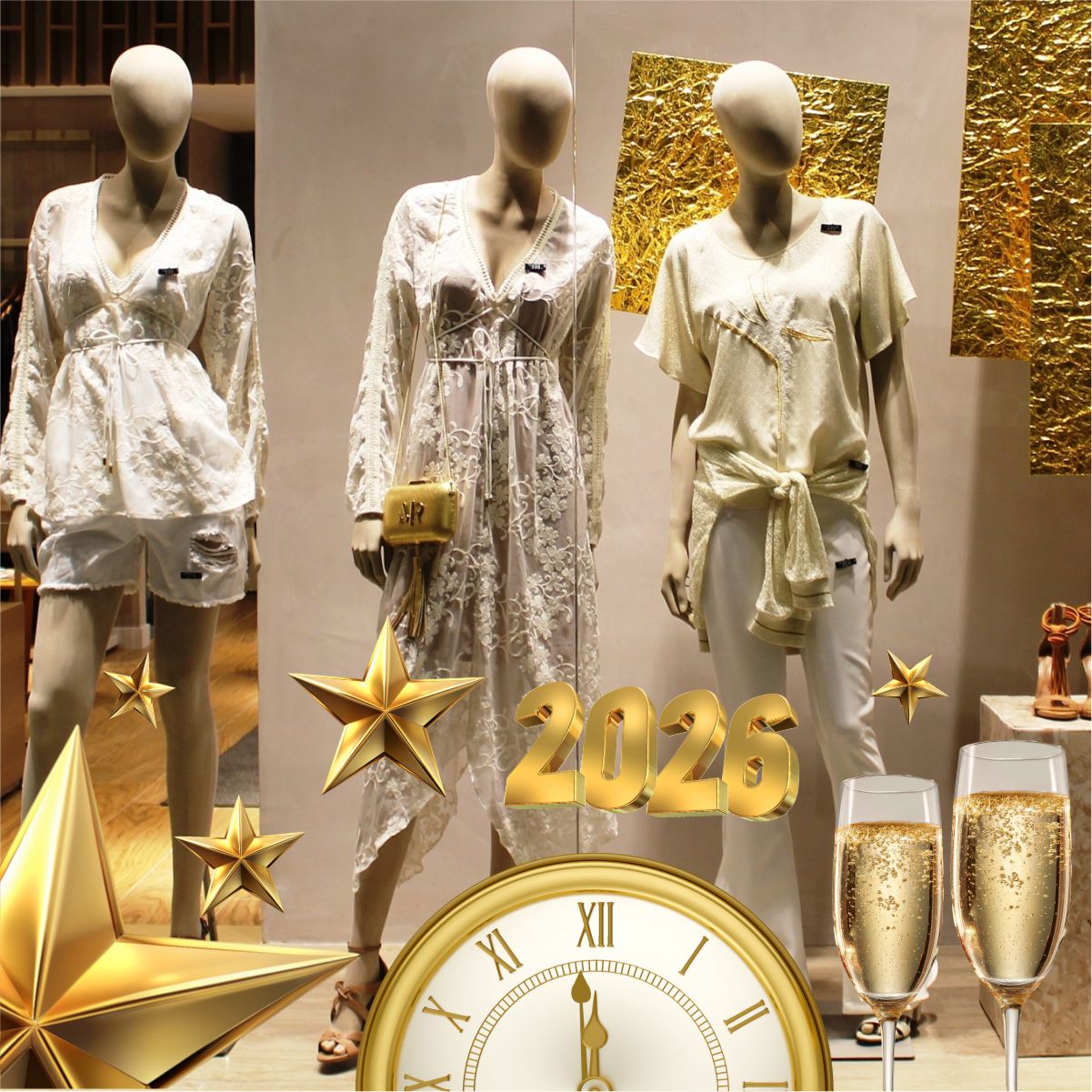 Adesivo Vitrine Réveillon Ano Novo N3 - Imagem 2