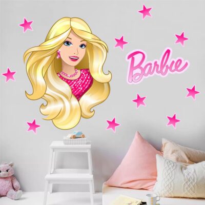 Adesivo de Parede Barbie Estrelas