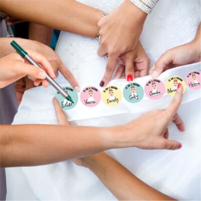 Adesivo Nome Amigas Barra Vestido Noiva