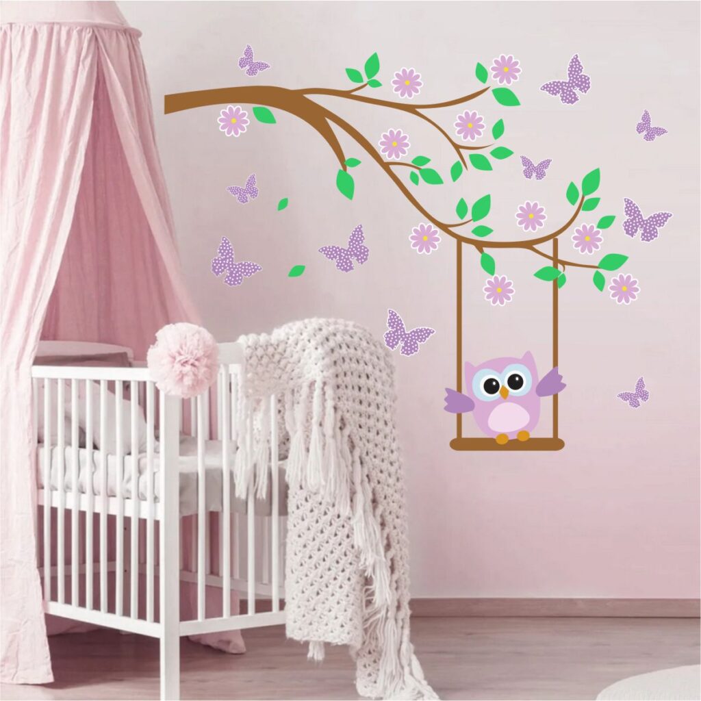 Adesivo de Parede Balanço Flores