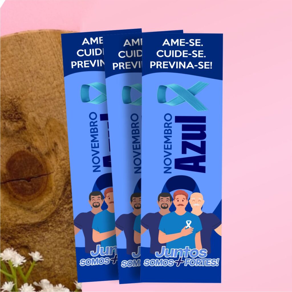 Cartão Marcador para Mimo Novembro Azul N1