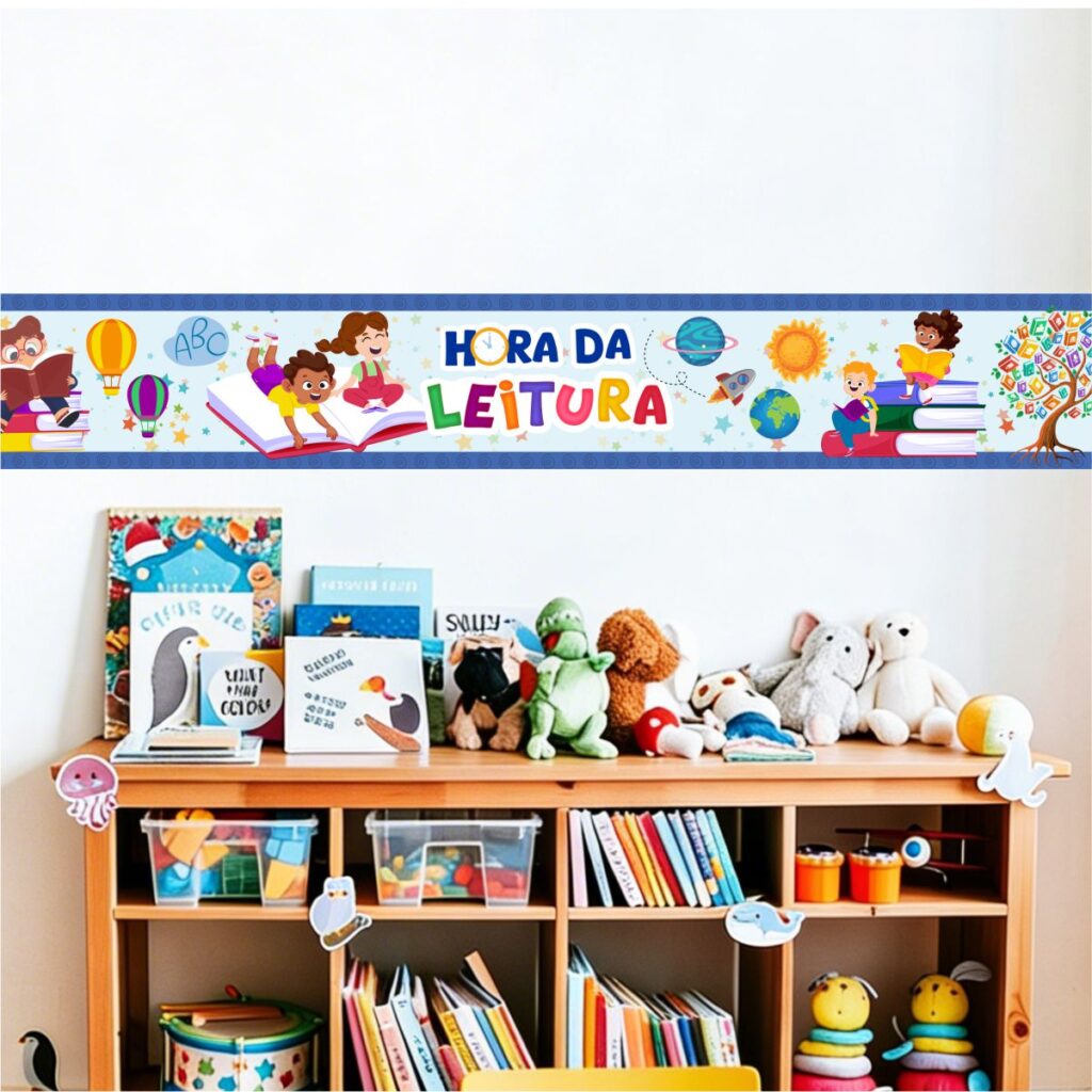 Adesivo Border Faixa Infantil Hora da Leitura