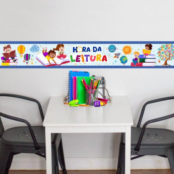 Adesivo Border Faixa Infantil Hora da Leitura