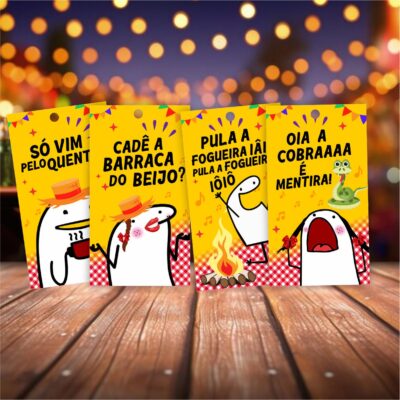Tag Cartão Mimo Lembrancinha Arraiá Festa Junina Brinde Clientes