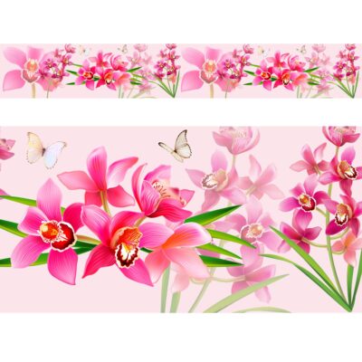 Adesivo Border Faixa Floral N2 - 25cm