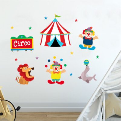 Adesivo de Parede Infantil Circo