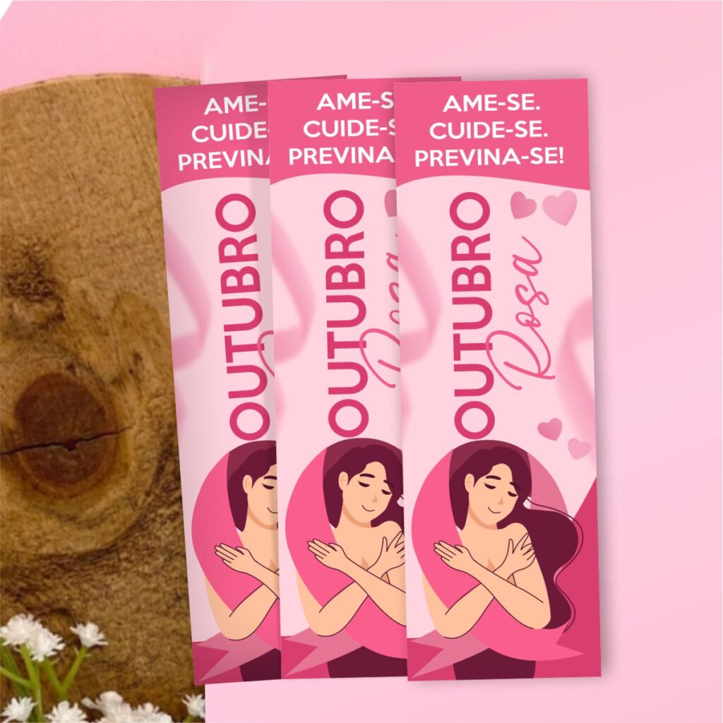 Cartão Para Mimo Marcador De Livro Outubro Rosa