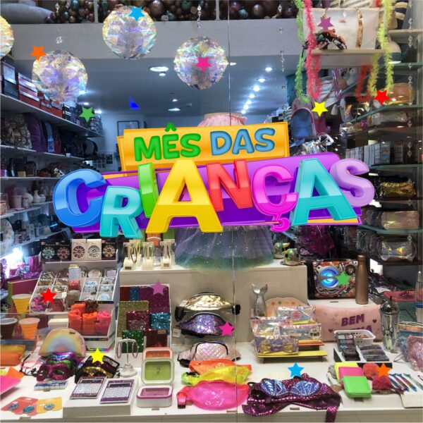 Adesivo Vitrine dia das Crianças N14