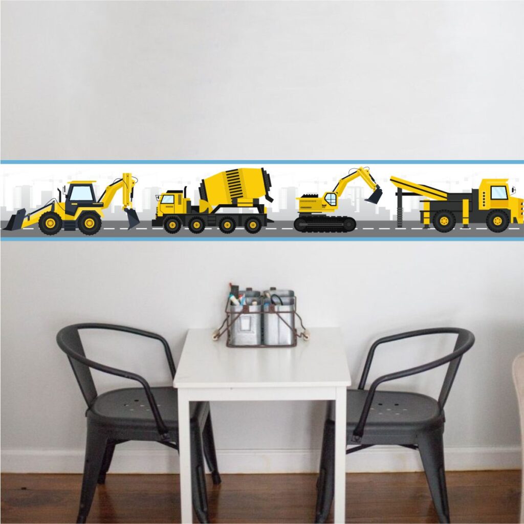 Adesivo Faixa Border Infantil Caminhões