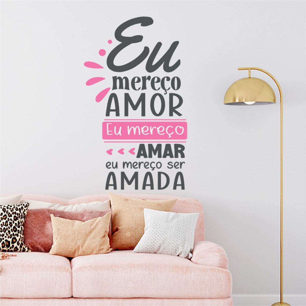 Adesivo De Parede Frase Mulher Eu Mereço