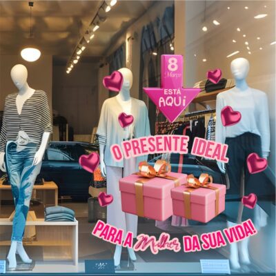 Adesivo Vitrine dia das Mulheres N6