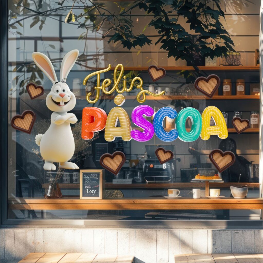 Adesivo Vitrine de Páscoa N11