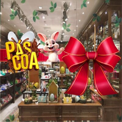 Adesivo Vitrine de Páscoa N14