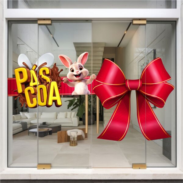 Adesivo Vitrine de Páscoa N14 - Imagem 2