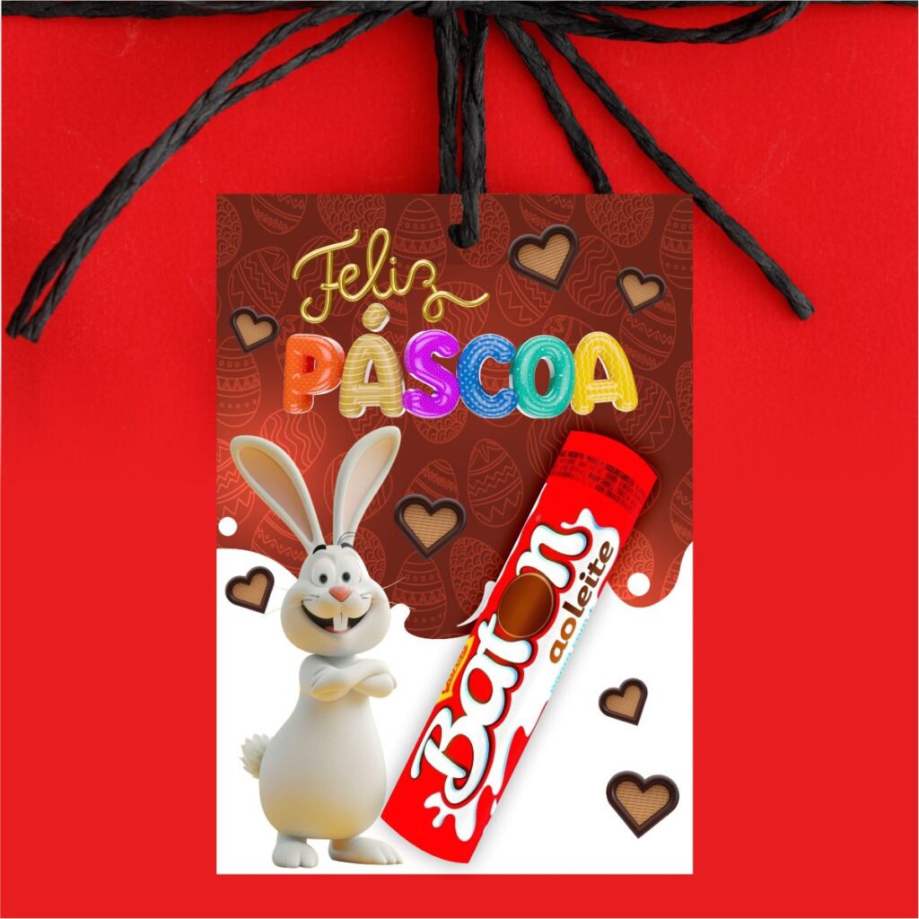 Tag Cartão Mimo Lembrancinha de Páscoa N4