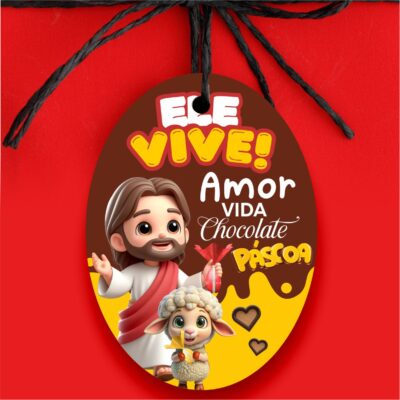 Tag Cartão Mimo Lembrancinha de Páscoa N3
