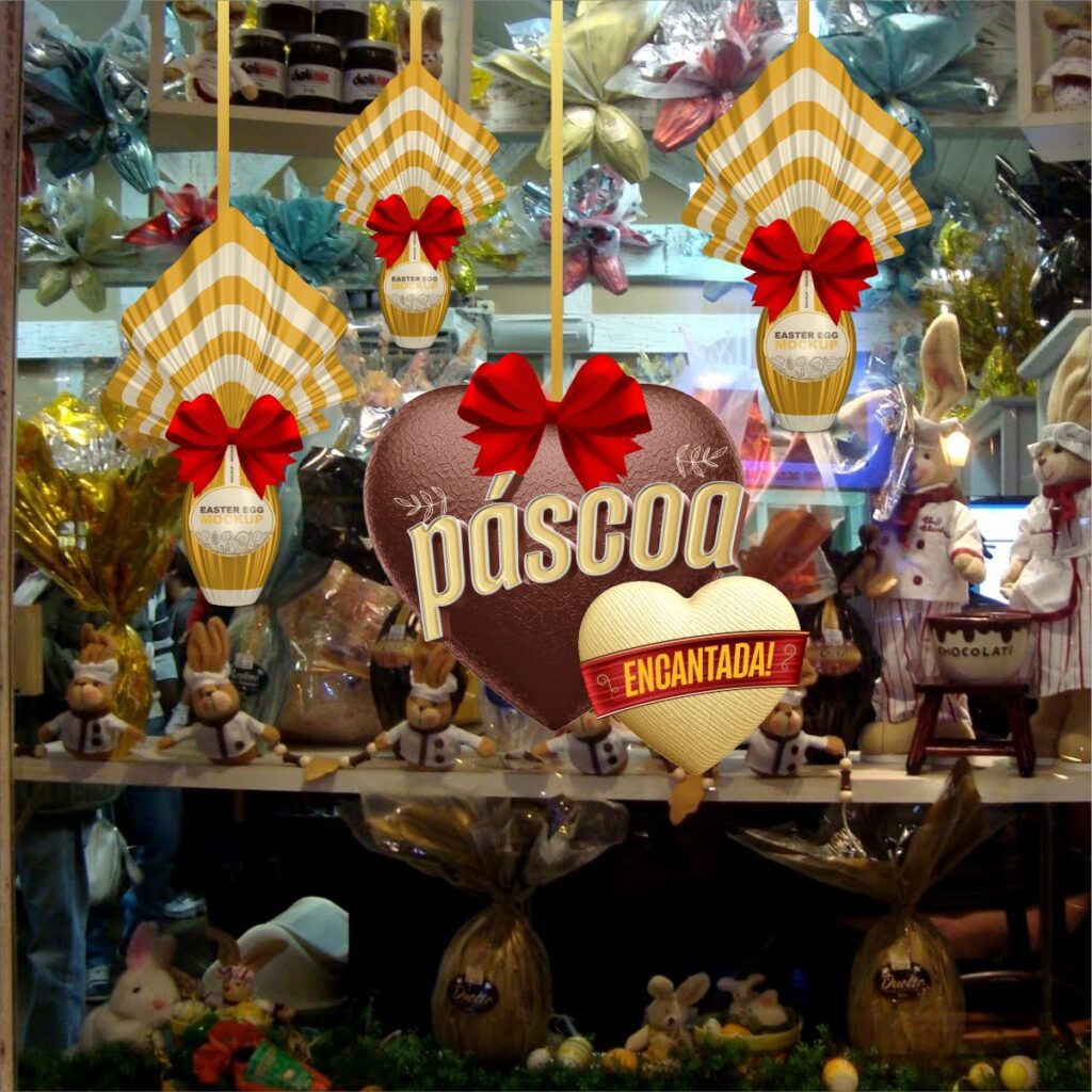 Adesivo Vitrine de Páscoa N15