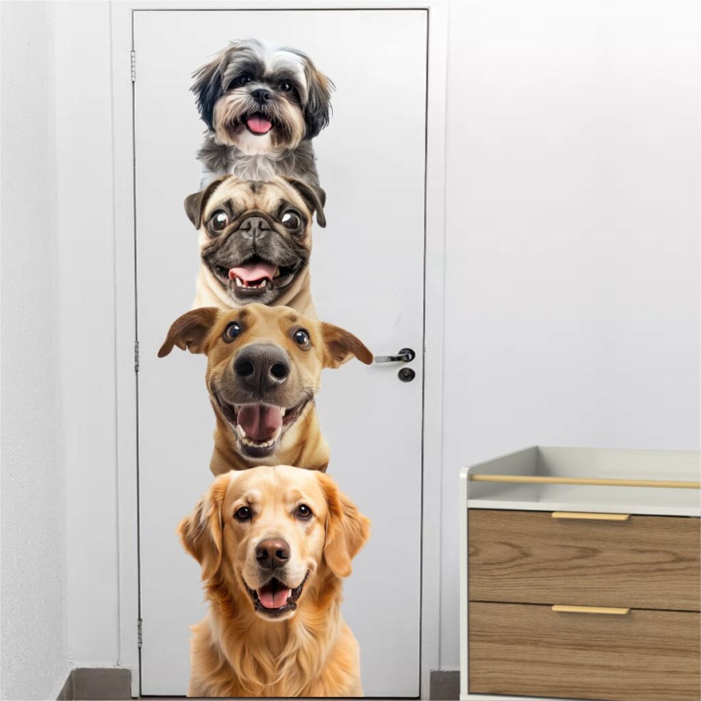 Adesivo Decorativo para Porta Cachorros