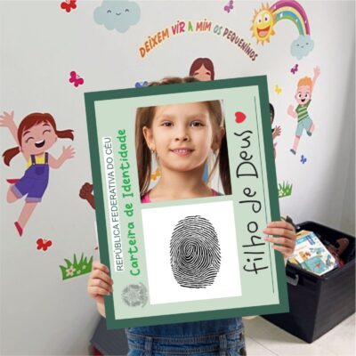 Placa Decorativa Identidade Cristã Kids