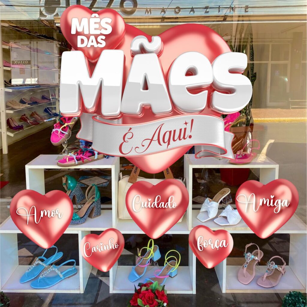 Adesivo Vitrine dia das Mães N22