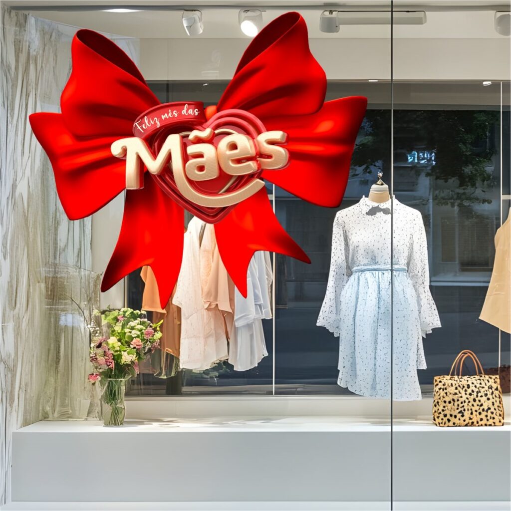 Adesivo Vitrine dia das Mães N23