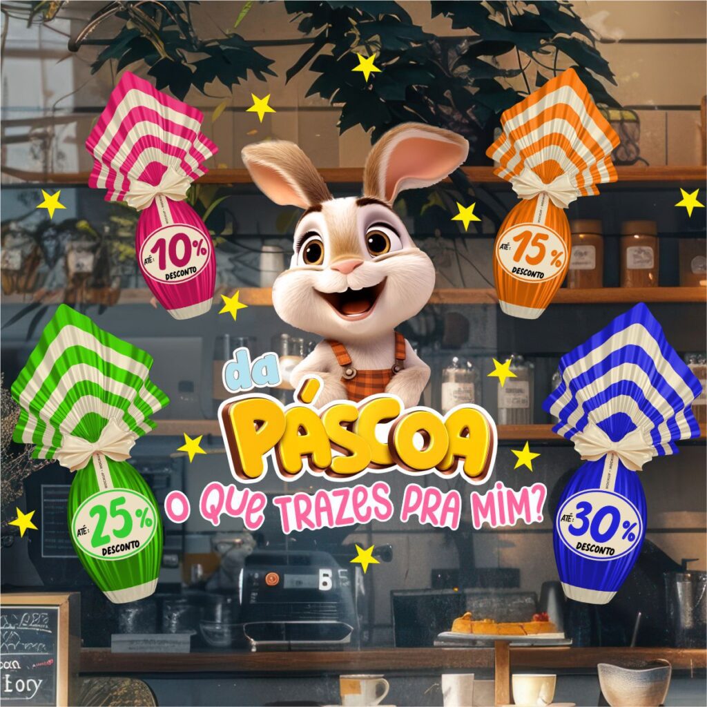 Adesivo Vitrine de Páscoa N20