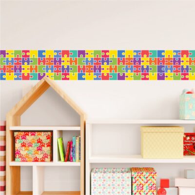 Adesivo Border Faixa Infantil Quebra-Cabeça