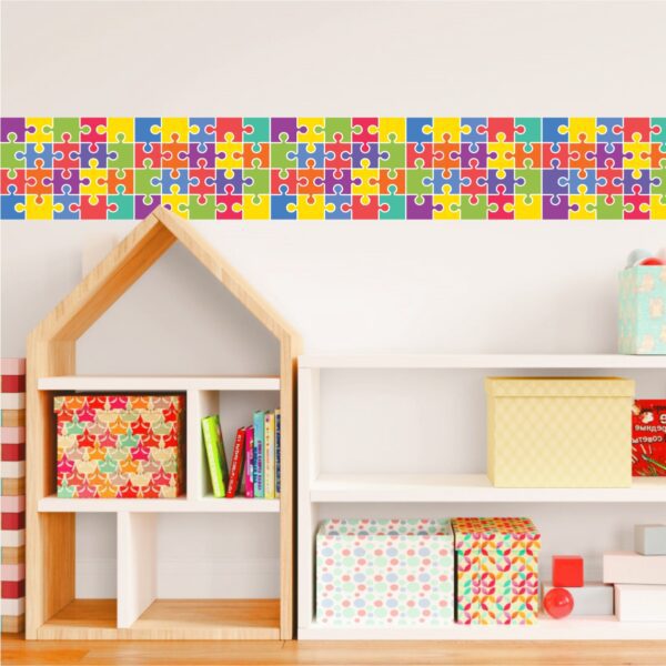 Adesivo Border Faixa Infantil Quebra-Cabeça