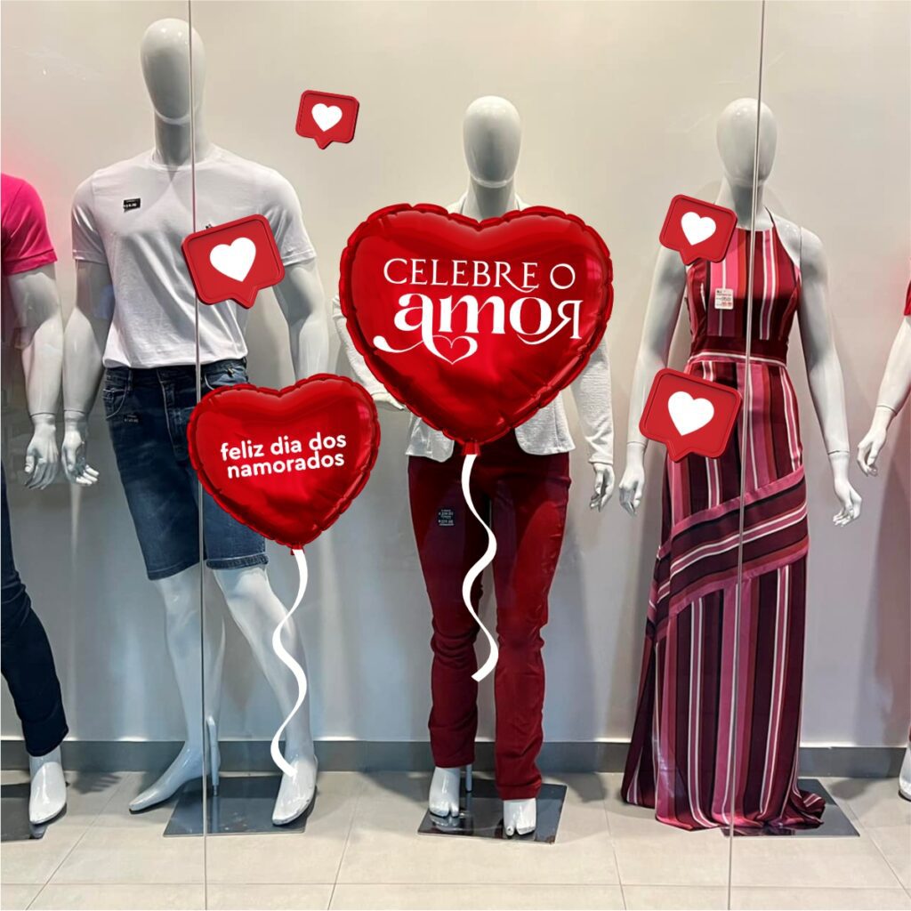 Adesivo Vitrine dia dos Namorados N24