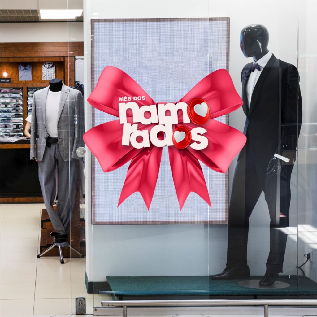 Adesivo Vitrine dia dos Namorados N27