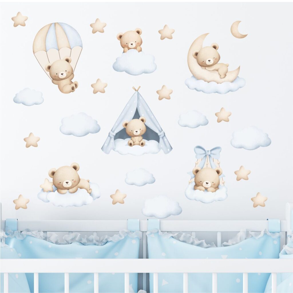 Adesivo de Parede Infantil Coleção Ursinho Fofo