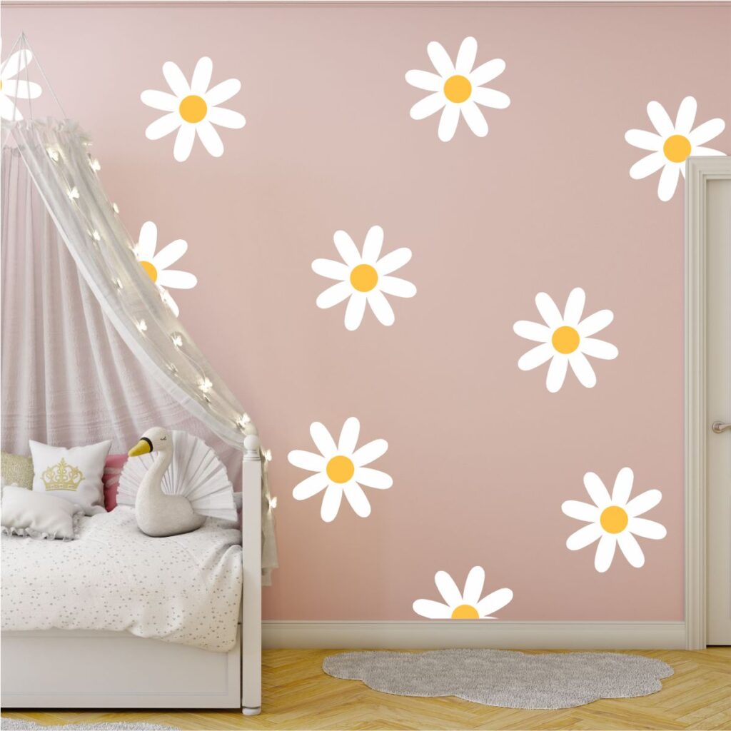 Adesivo de Parede Infantil Flores Margaridas