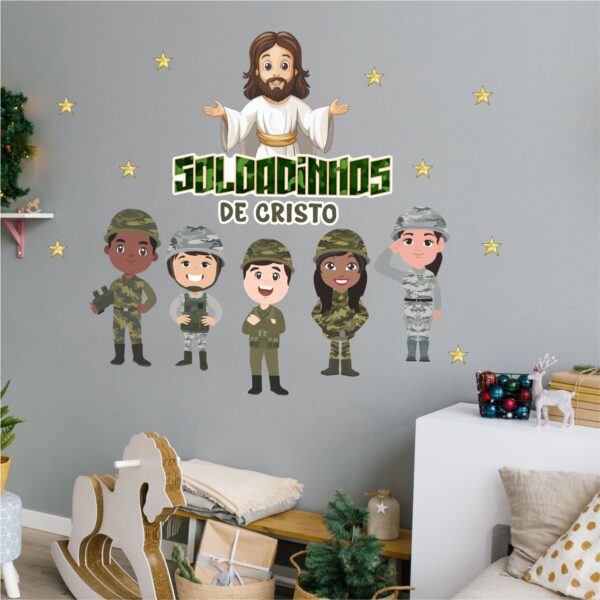 Adesivo de Parede Infantil Soldadinhos de Cristo - Imagem 2