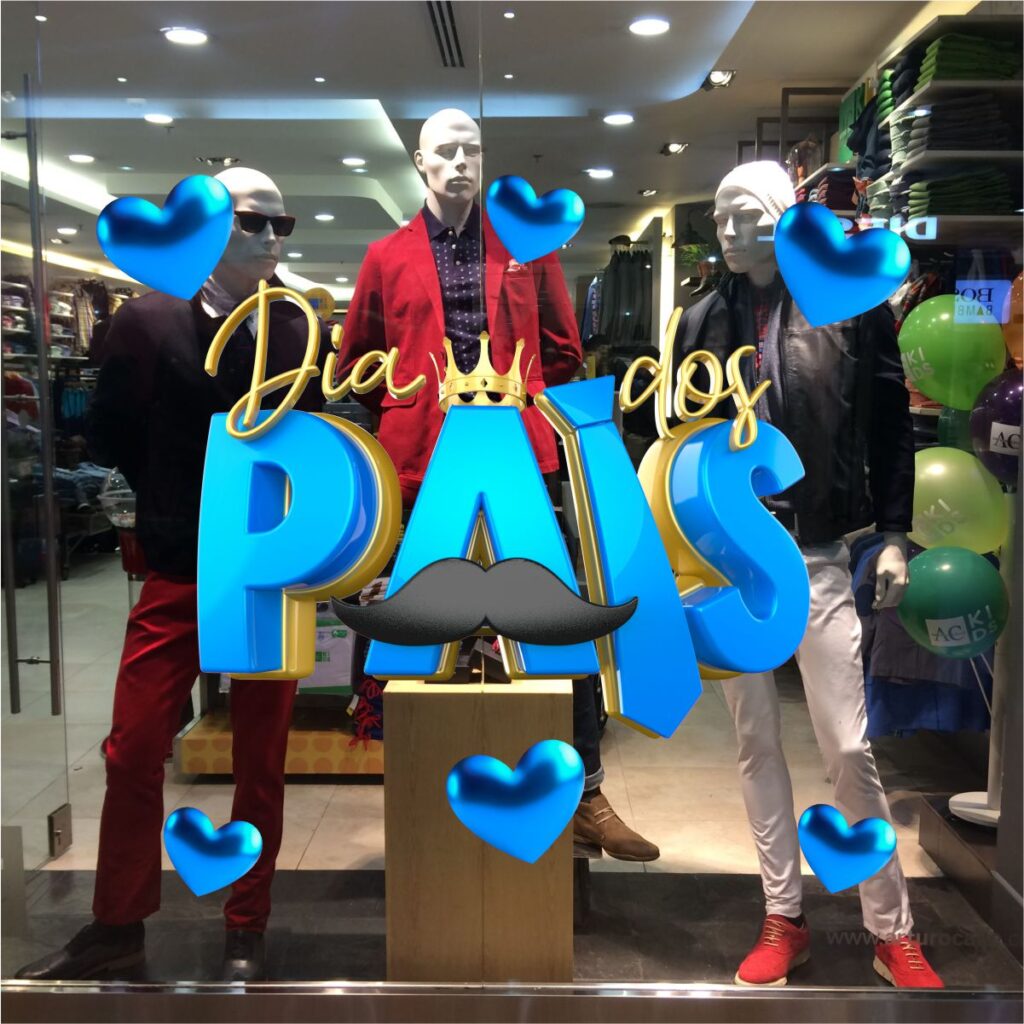 Adesivo Vitrine Dia dos Pais N20