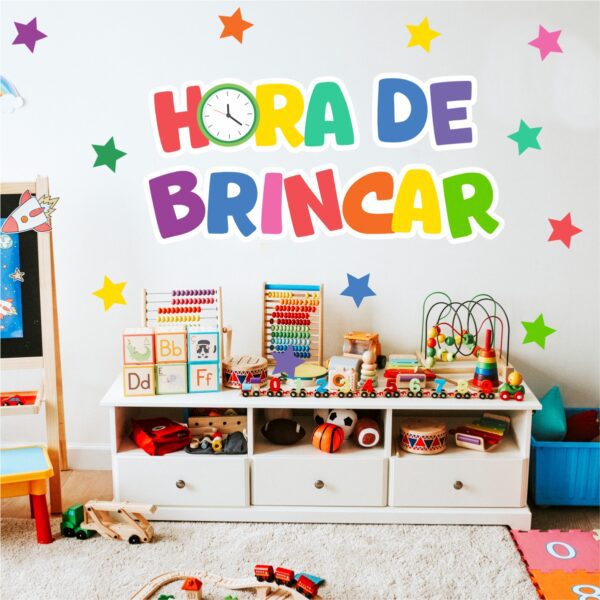 Adesivo de Parede Infantil Hora de Brincar