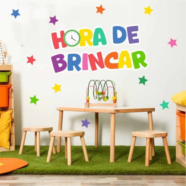 Adesivo de Parede Infantil Hora de Brincar - Imagem 2